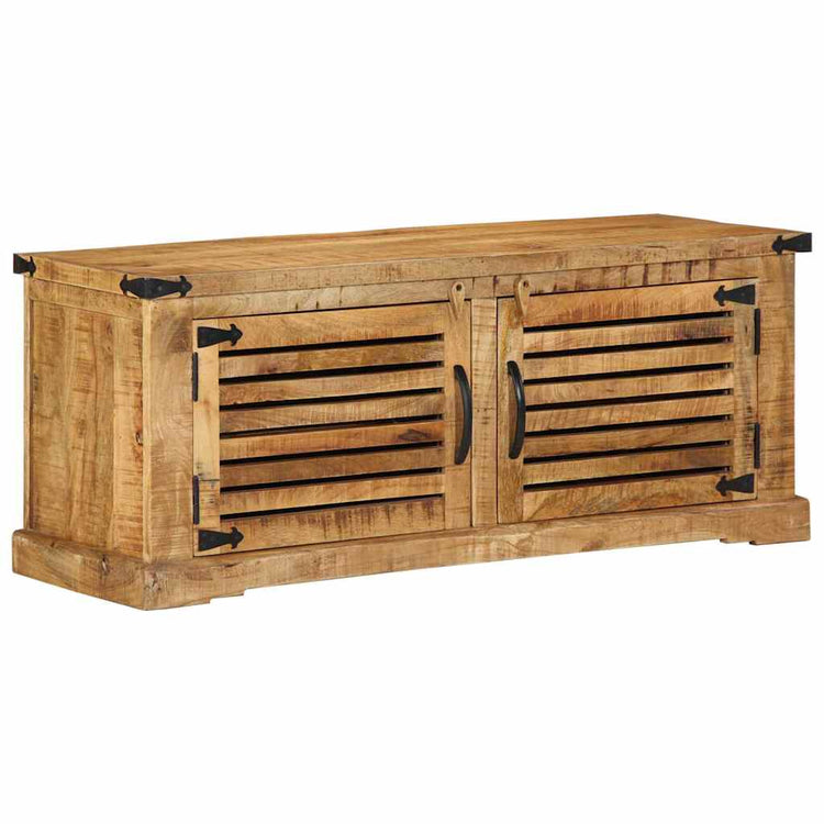Vidaxx Schuhschrank braun 110 x 38 x 45 cm massives Mangoholz