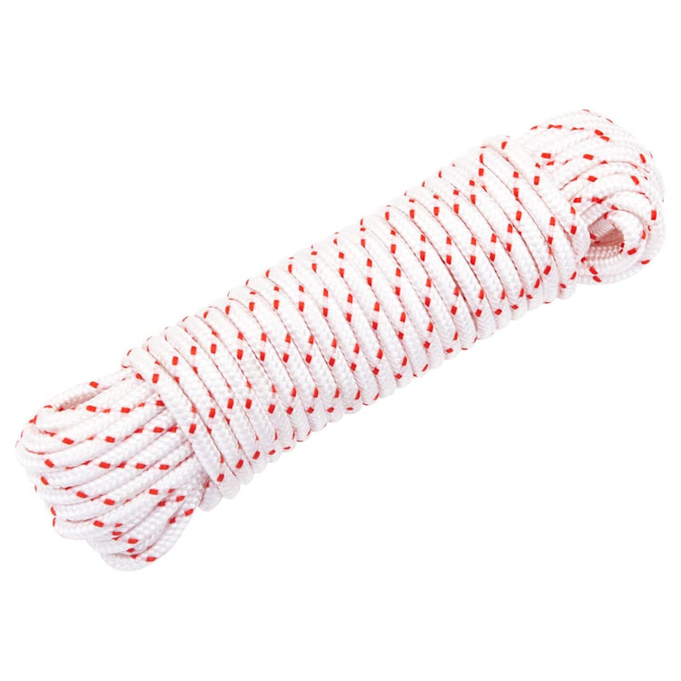 Vidaxl Trekkoord Start Nabelschnur weiß und rot Ø4 mm 10 m Nylon