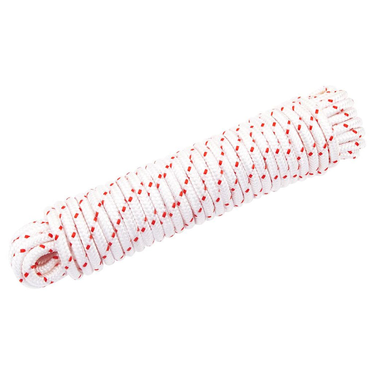 Vidaxl Trekkoord Start Nabelschnur weiß und rot Ø6 mm 10 m Nylon