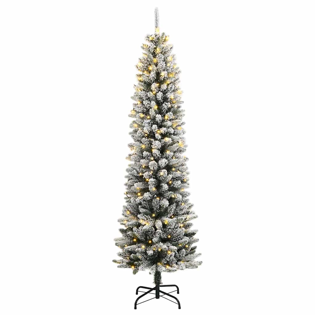 Vidaxx künstlicher Weihnachtsbaum mit 150 LEDs und Schnee 120 cm