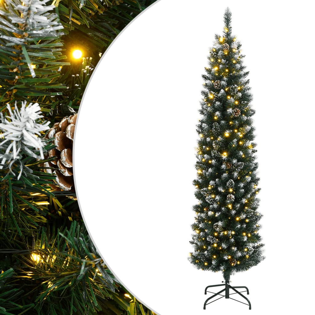 Vidaxx künstlicher Weihnachtsbaum schmal mit 150 LEDs 150 cm