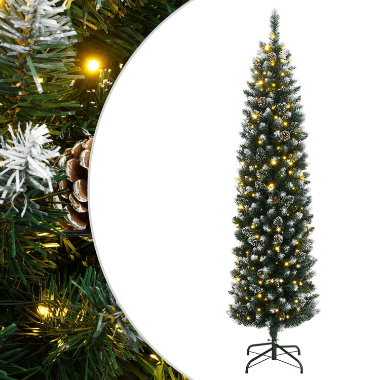 Vidaxx künstlicher Weihnachtsbaum schmal mit 150 LEDs 150 cm