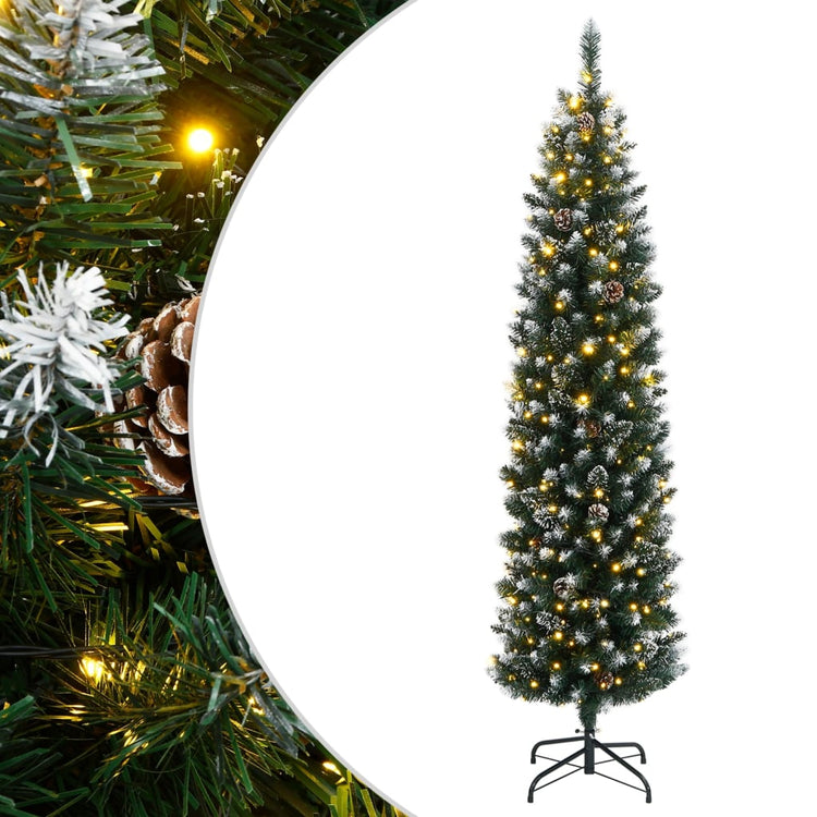 Vidaxx künstlicher Weihnachtsbaum schmal mit 300 LEDs 180 cm