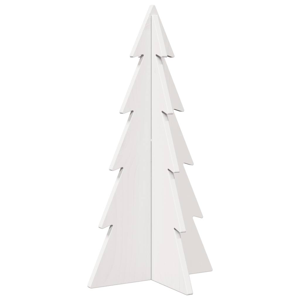 Vidaxl Weihnachtsdekoration Weihnachtsbaum 59,5 cm Festkiefer weiß