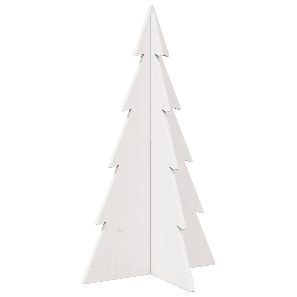 Vidaxl Weihnachtsdekoration Weihnachtsbaum 80 cm Festkiefer weiß