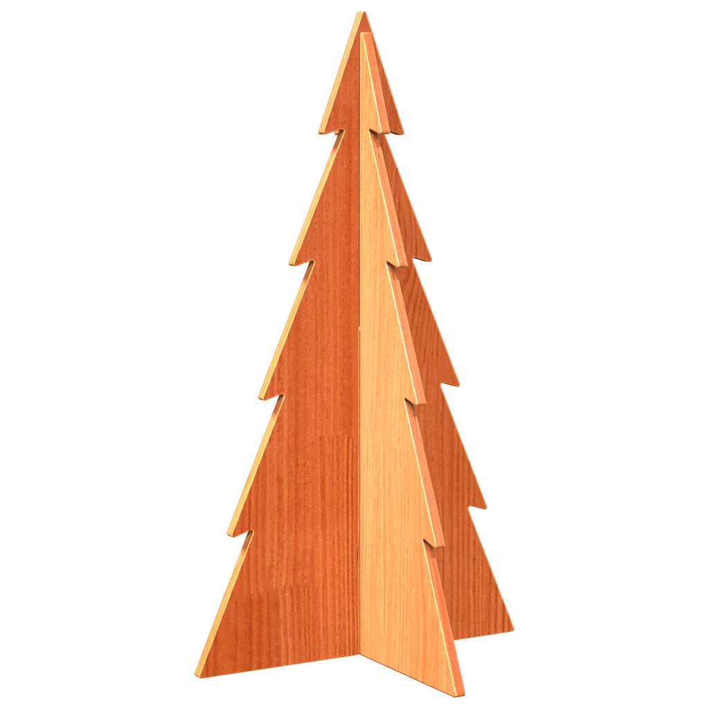 Vidaxl Weihnachtsdekoration Weihnachtsbaum 80 cm Festkiefer Wäsche braun