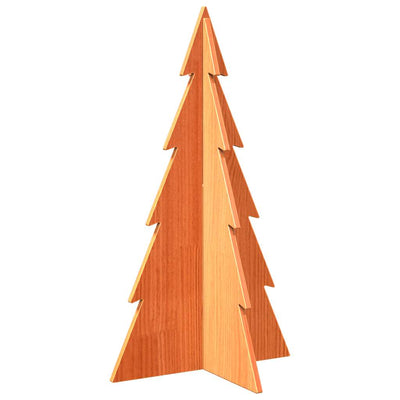 Vidaxl Weihnachtsdekoration Weihnachtsbaum 80 cm Festkiefer Wäsche braun