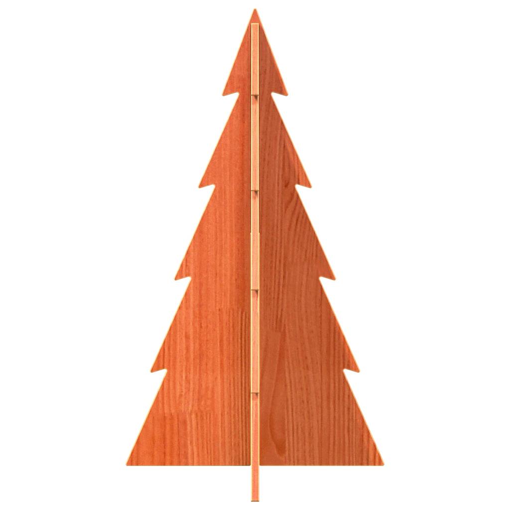 Vidaxl Weihnachtsdekoration Weihnachtsbaum 80 cm Festkiefer Wäsche braun