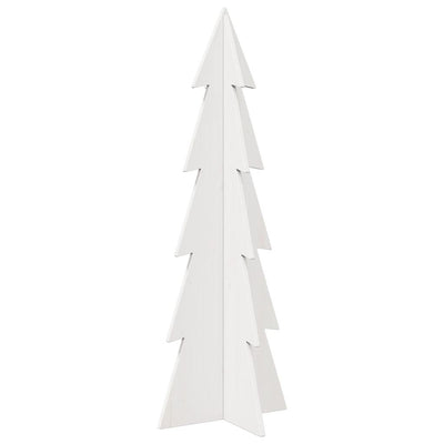Vidaxl Weihnachtsdekoration Weihnachtsbaum 112 cm Festkiefer weiß