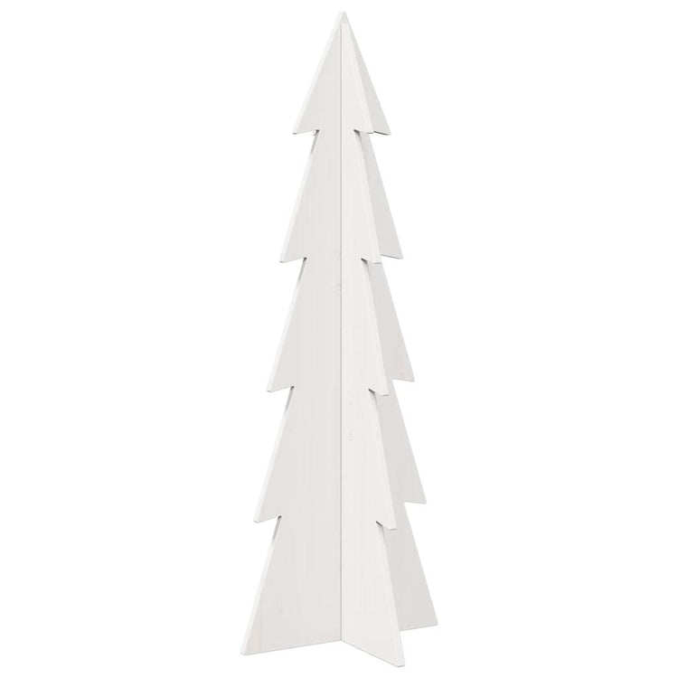 Vidaxl Weihnachtsdekoration Weihnachtsbaum 112 cm Festkiefer weiß