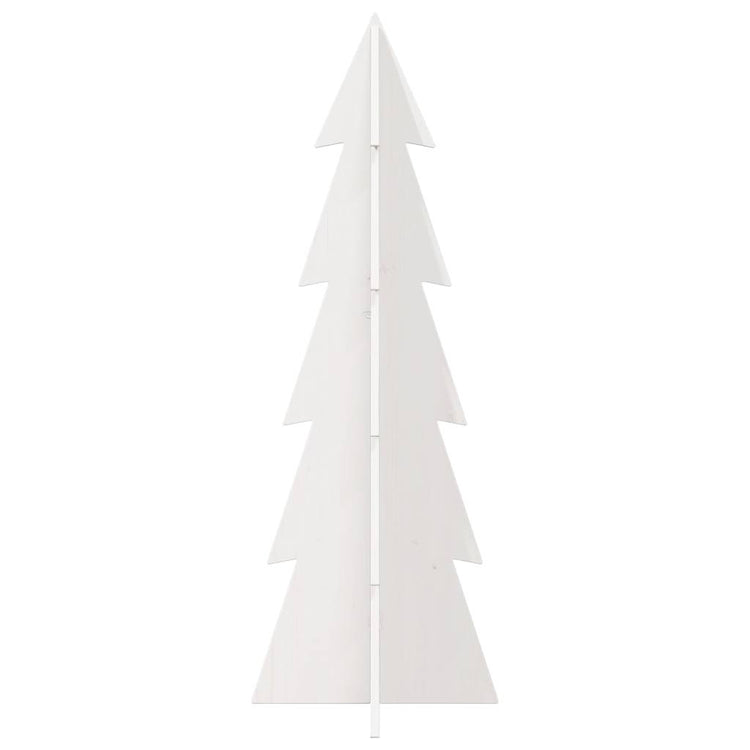 Vidaxl Weihnachtsdekoration Weihnachtsbaum 112 cm Festkiefer weiß