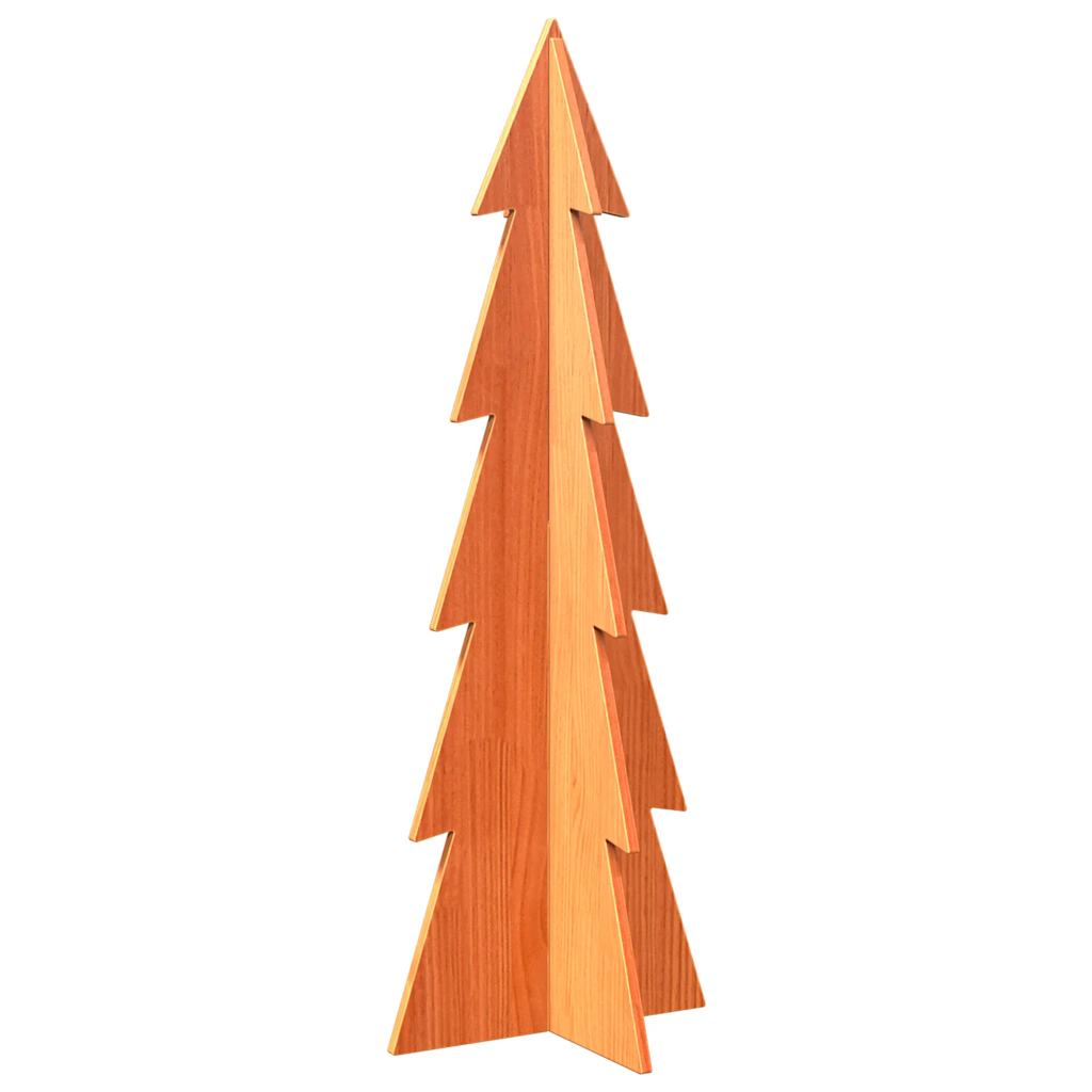 VIDAXL Weihnachtsdekoration Weihnachtsbaum 112 cm Festes Kiefern Wash braun