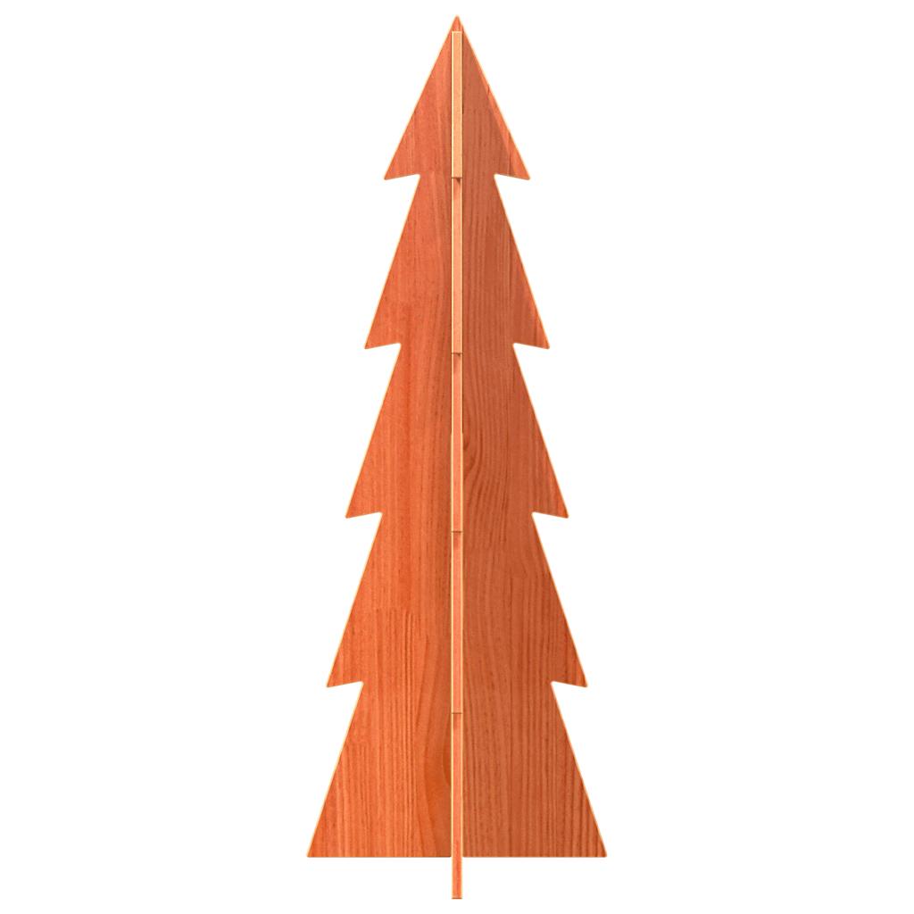 VIDAXL Weihnachtsdekoration Weihnachtsbaum 112 cm Festes Kiefern Wash braun