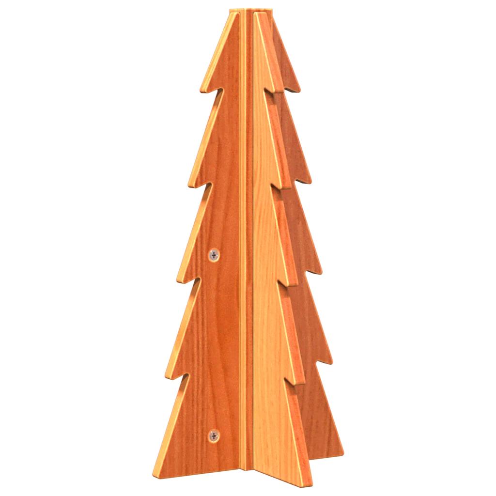 VIDAXL Weihnachtsdekoration Weihnachtsbaum 49 cm Festes Kiefern Wash braun