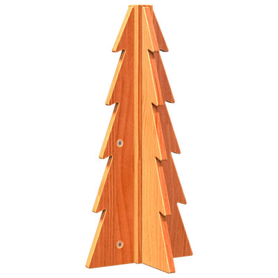 VIDAXL Weihnachtsdekoration Weihnachtsbaum 49 cm Festes Kiefern Wash braun