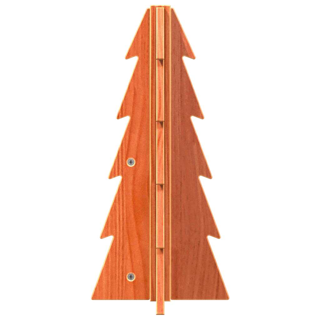 VIDAXL Weihnachtsdekoration Weihnachtsbaum 49 cm Festes Kiefern Wash braun