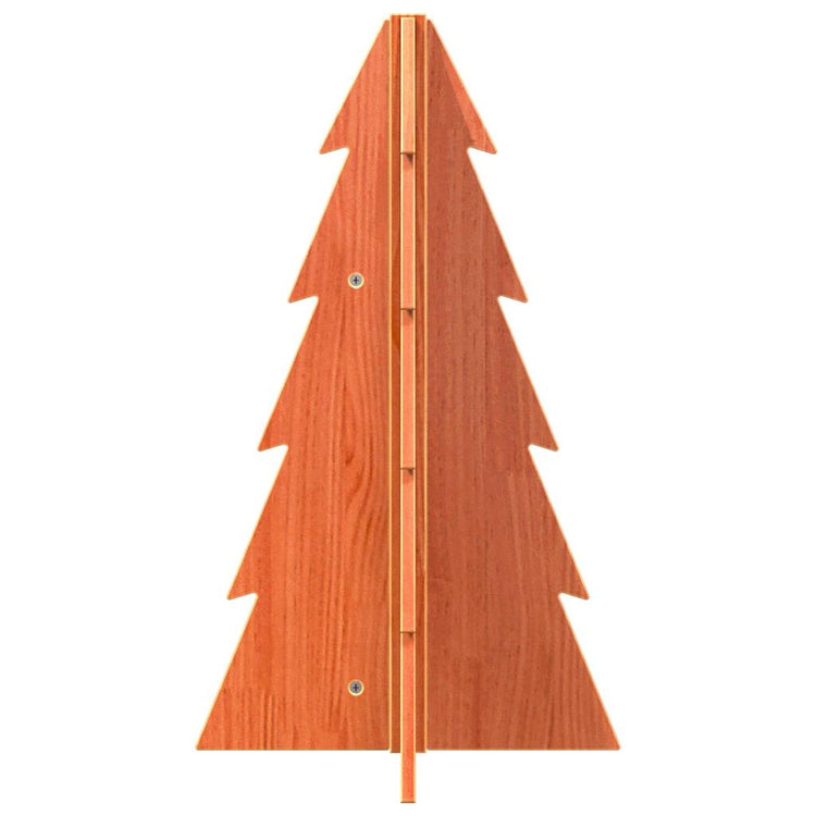 Vidaxl Weihnachtsdekoration Weihnachtsbaum 69,5 cm Festkiefer Wäsche braun