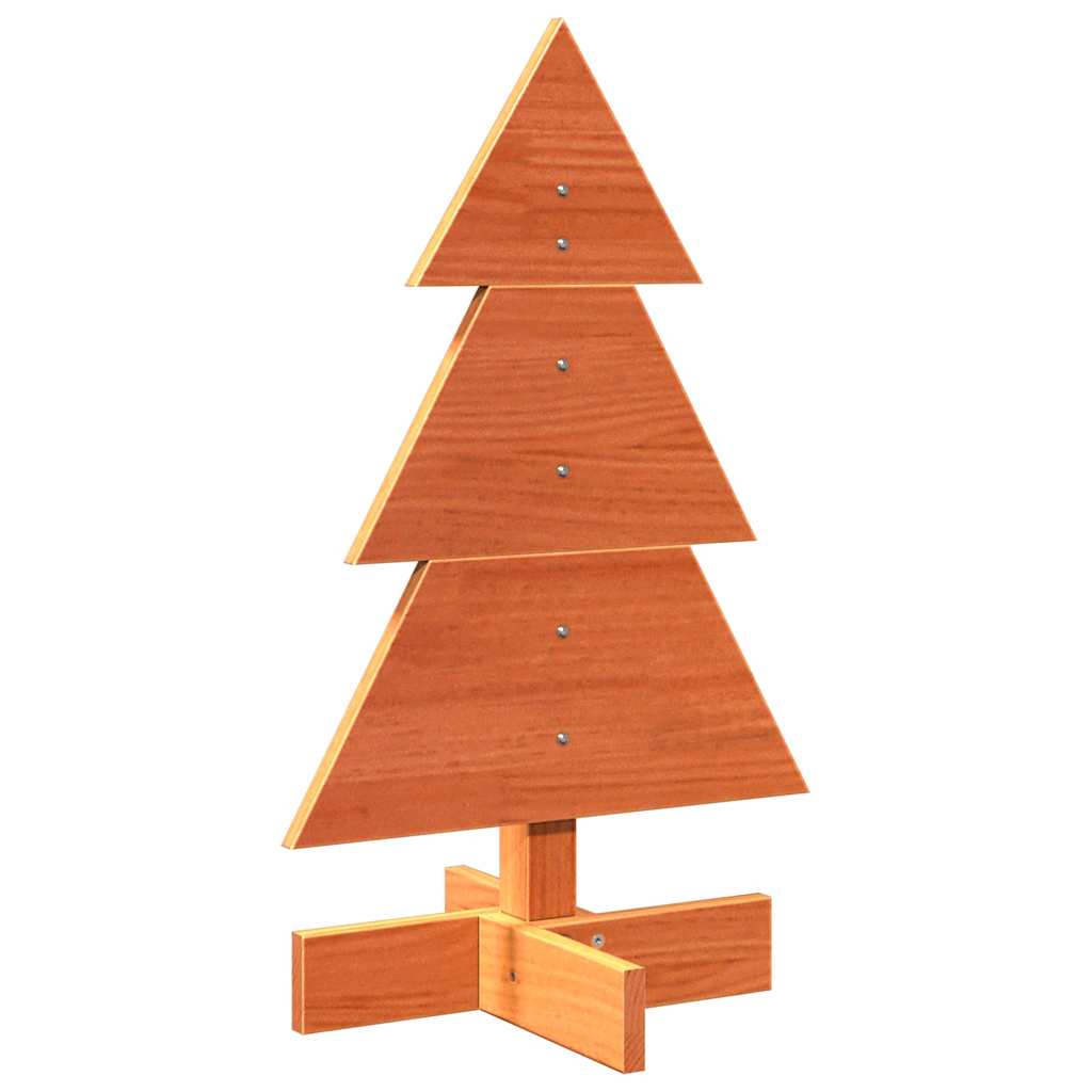 Vidaxl Weihnachtsdekoration Weihnachtsbaum 60 cm Festkiefer Wäsche braun