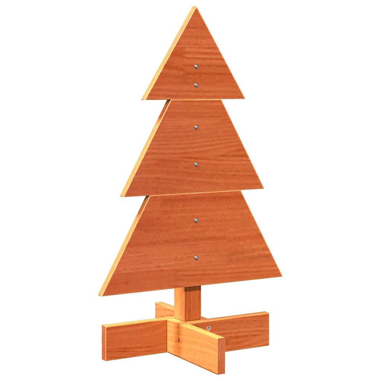 Vidaxl Weihnachtsdekoration Weihnachtsbaum 60 cm Festkiefer Wäsche braun