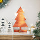 Vidaxl Weihnachtsdekoration Weihnachtsbaum 60 cm Festkiefer Wäsche braun