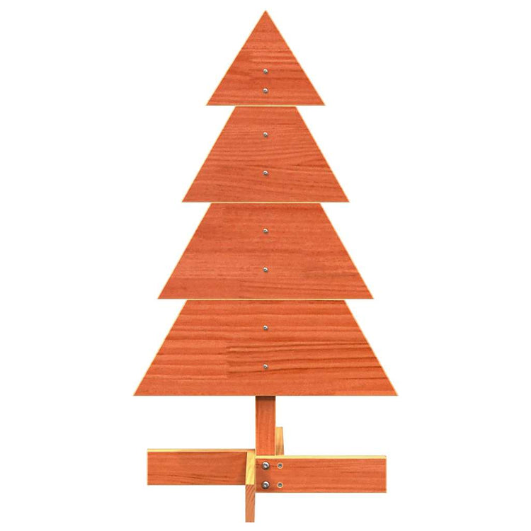 Vidaxl Weihnachtsdekoration Weihnachtsbaum 80 cm Festkiefer Wäsche braun