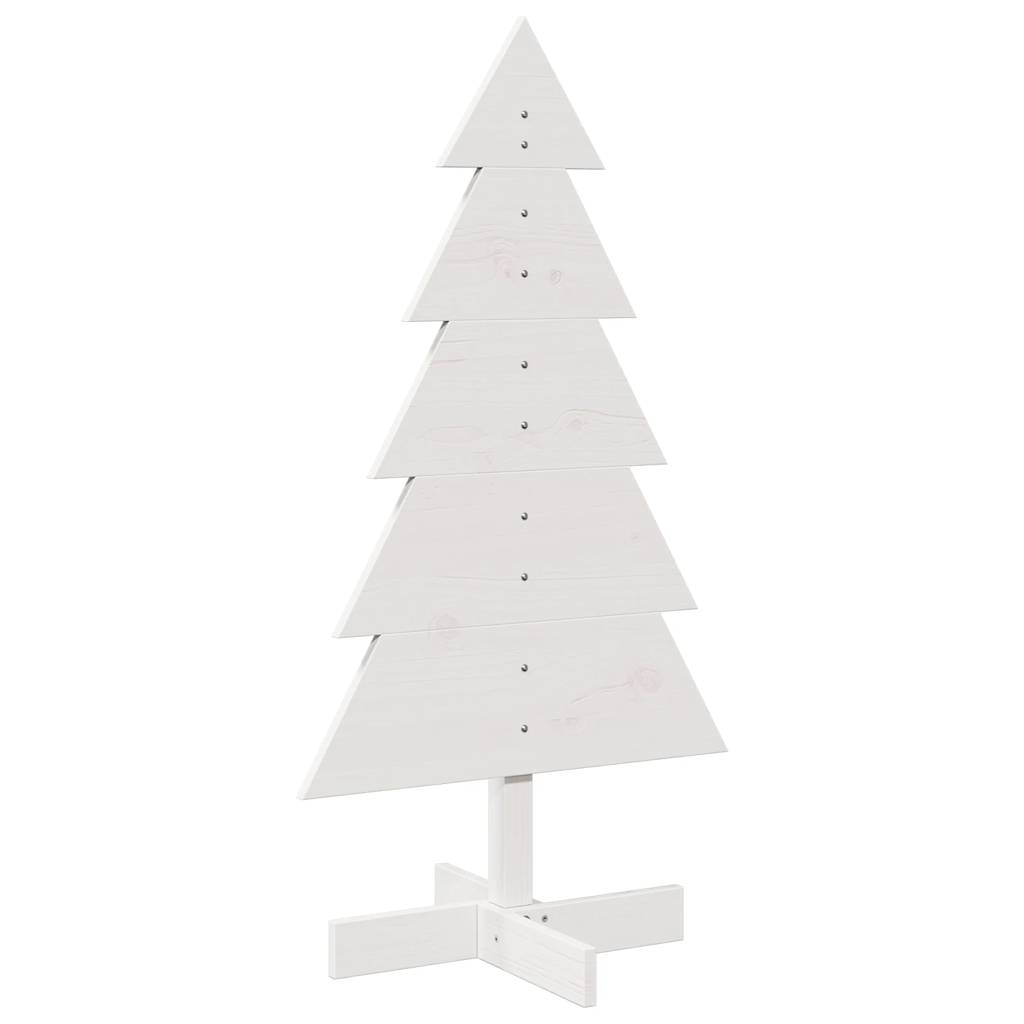 Vidaxl Weihnachtsdekoration Weihnachtsbaum 100 cm Festkiefer weiß