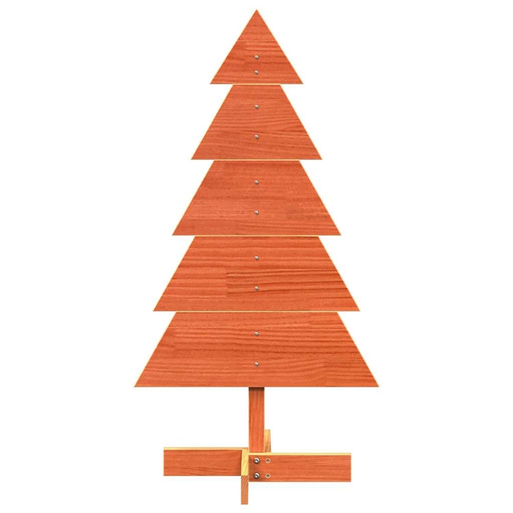 Vidaxl Weihnachtsdekoration Weihnachtsbaum 100 cm Festkiefer Wäsche braun