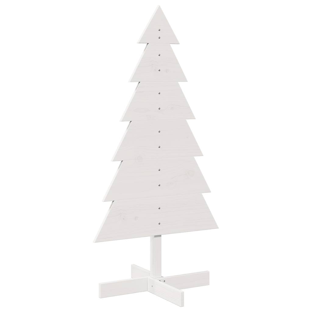 Vidaxl Weihnachtsdekoration Weihnachtsbaum 120 cm Festkiefer weiß