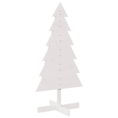 Vidaxl Weihnachtsdekoration Weihnachtsbaum 120 cm Festkiefer weiß