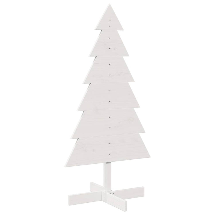 Vidaxl Weihnachtsdekoration Weihnachtsbaum 120 cm Festkiefer weiß