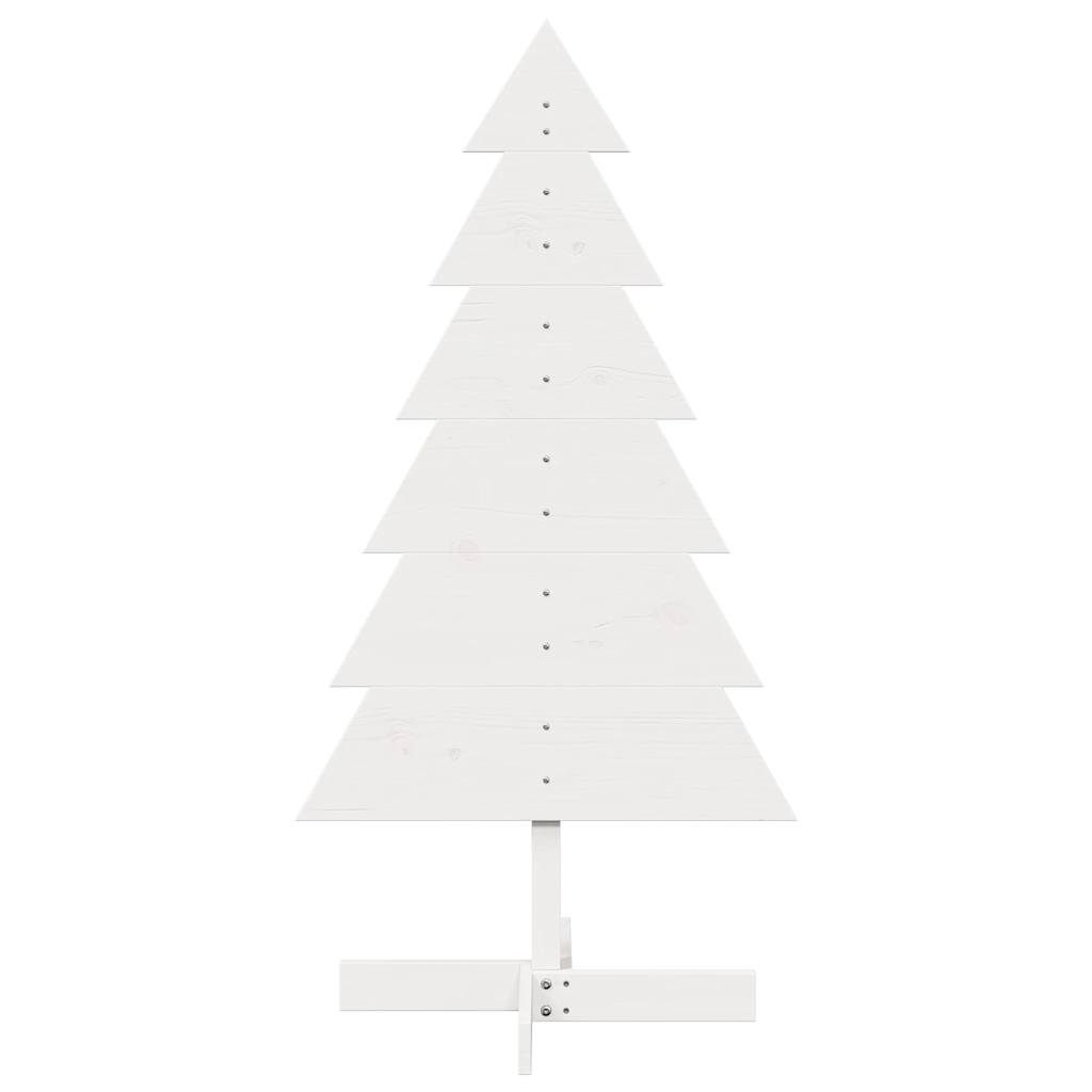 Vidaxl Weihnachtsdekoration Weihnachtsbaum 120 cm Festkiefer weiß