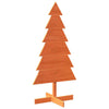 Vidaxl Weihnachtsdekoration Weihnachtsbaum 120 cm Festkiefer Wäsche braun