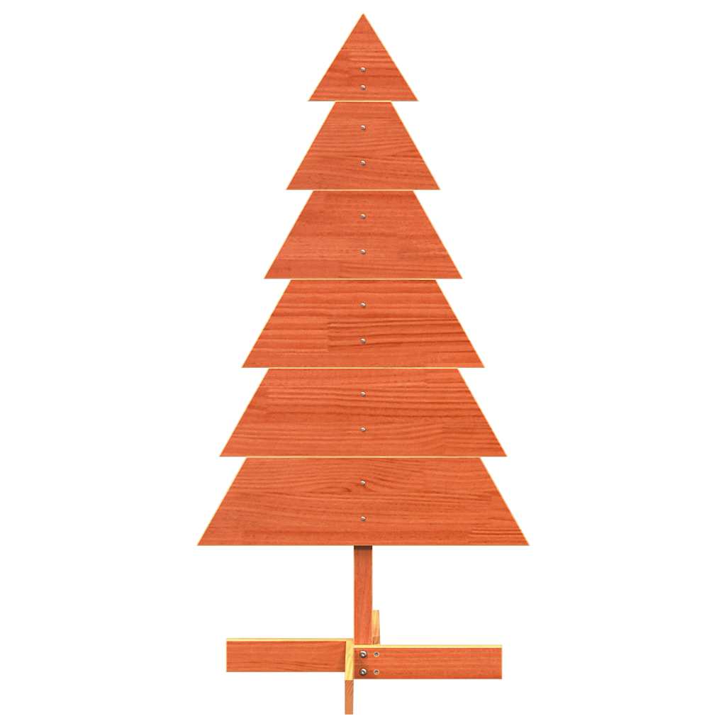 Vidaxl Weihnachtsdekoration Weihnachtsbaum 120 cm Festkiefer Wäsche braun