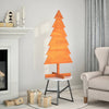 Vidaxl Weihnachtsdekoration Weihnachtsbaum 120 cm Festkiefer Wäsche braun