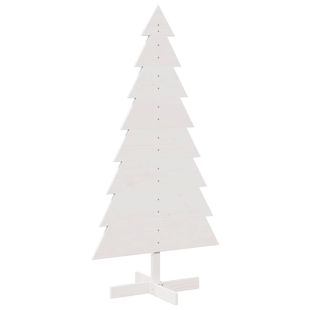 Vidaxl Weihnachtsdekoration Weihnachtsbaum 150 cm Festkiefer weiß