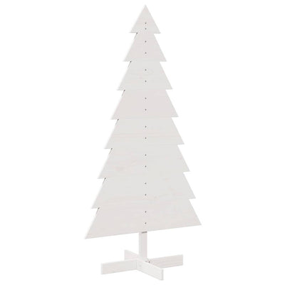 Vidaxl Weihnachtsdekoration Weihnachtsbaum 150 cm Festkiefer weiß