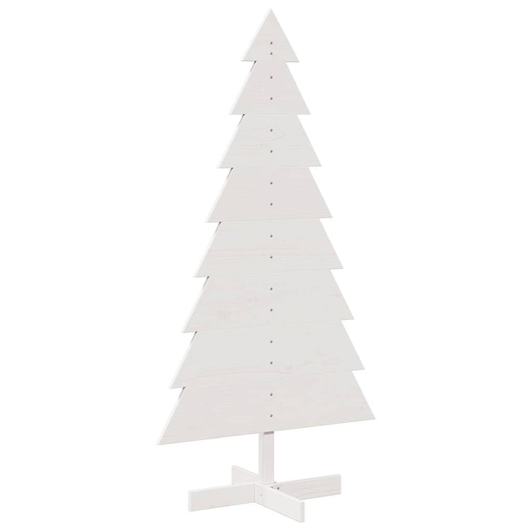 Vidaxl Weihnachtsdekoration Weihnachtsbaum 150 cm Festkiefer weiß