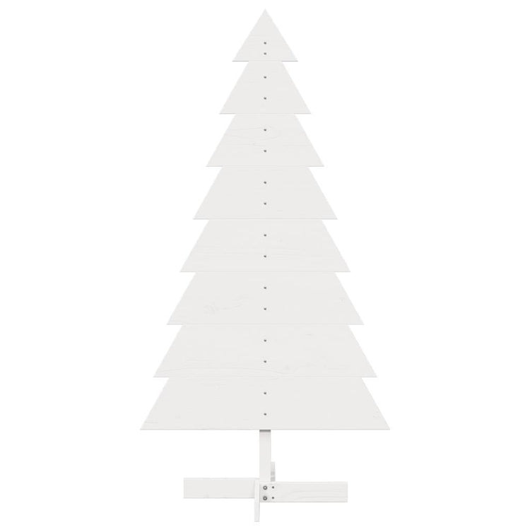 Vidaxl Weihnachtsdekoration Weihnachtsbaum 150 cm Festkiefer weiß