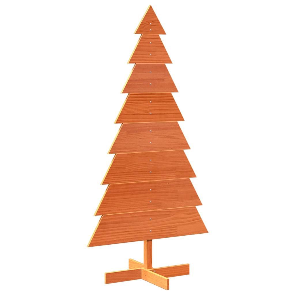 VIDAXL Weihnachtsdekoration Weihnachtsbaum 150 cm Festes Kiefernwaschenbraun