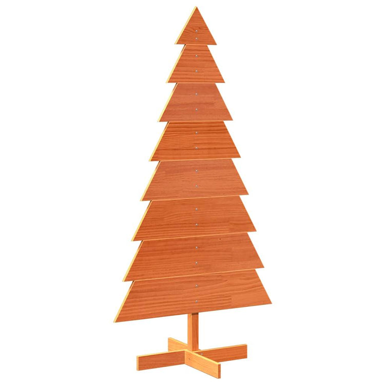 VIDAXL Weihnachtsdekoration Weihnachtsbaum 150 cm Festes Kiefernwaschenbraun