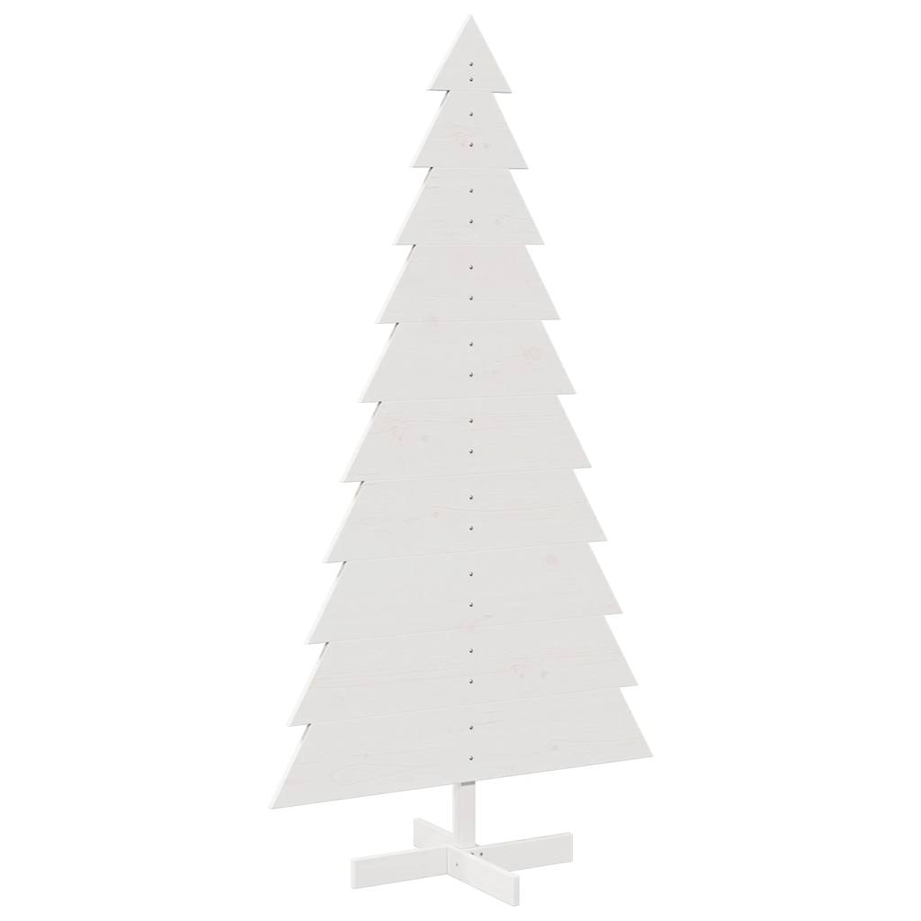 Vidaxl Weihnachtsdekoration Weihnachtsbaum 180 cm Festkiefer weiß