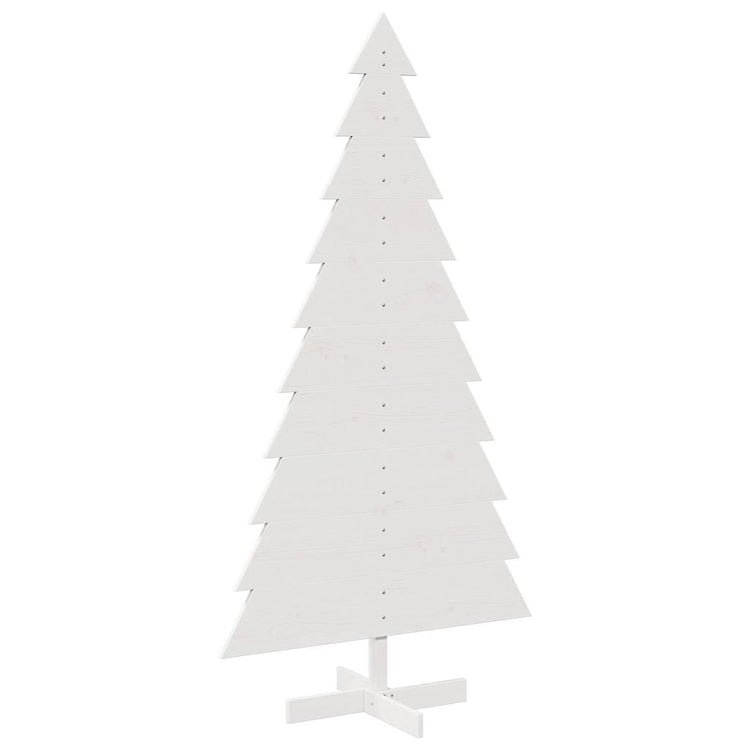 Vidaxl Weihnachtsdekoration Weihnachtsbaum 180 cm Festkiefer weiß
