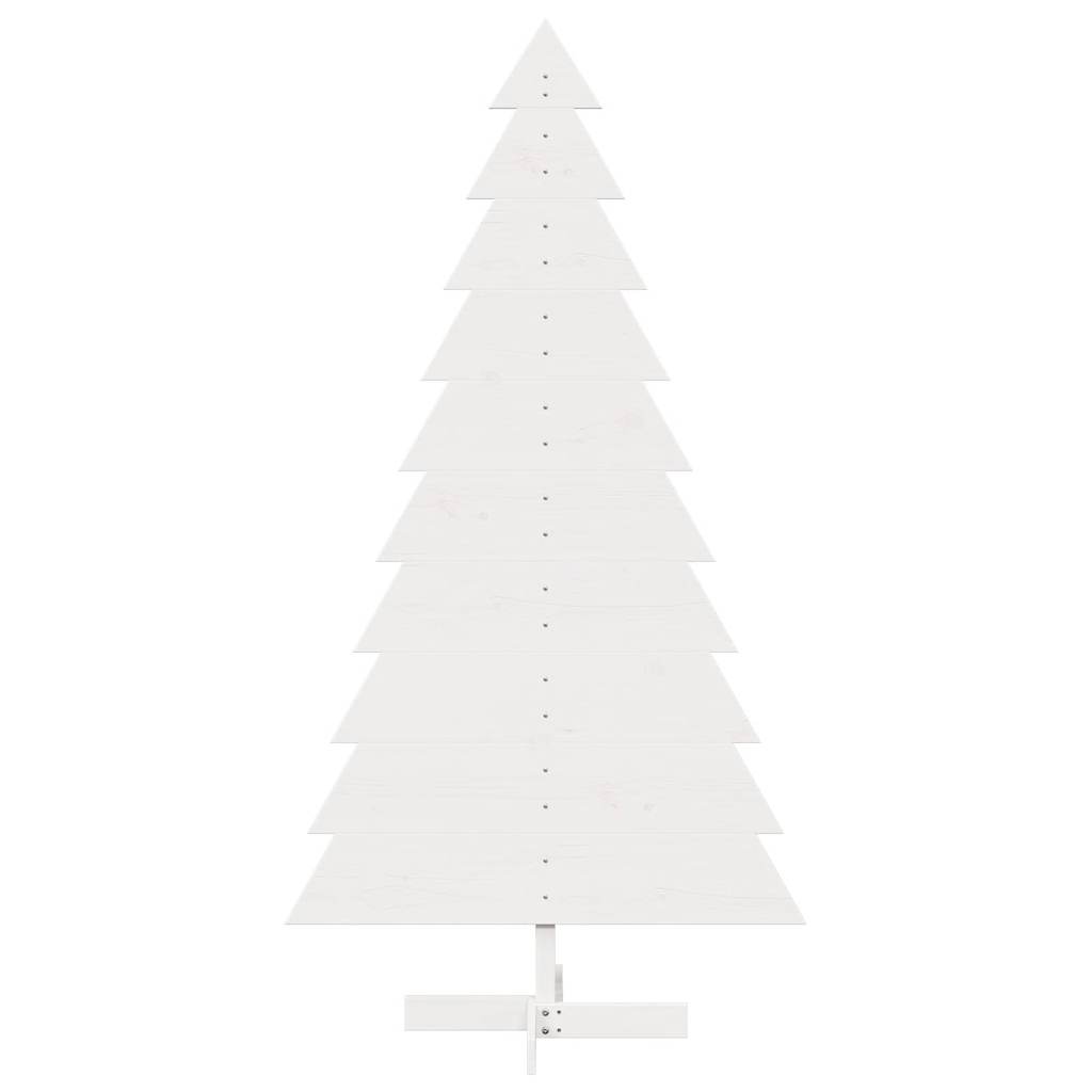 Vidaxl Weihnachtsdekoration Weihnachtsbaum 180 cm Festkiefer weiß
