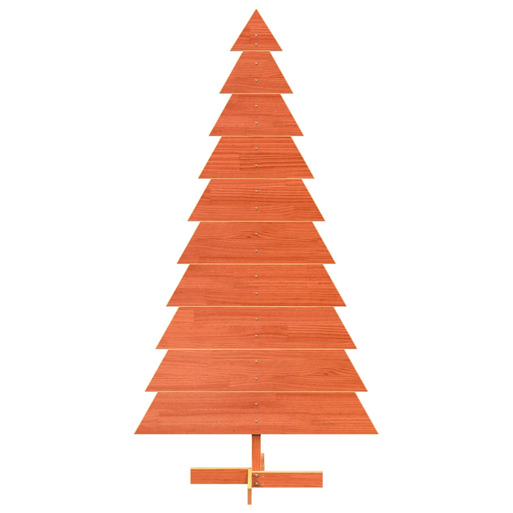 Vidaxl Weihnachtsdekoration Weihnachtsbaum 180 cm Festes Kiefernwäsche Braun