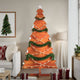Vidaxl Weihnachtsdekoration Weihnachtsbaum 180 cm Festes Kiefernwäsche Braun
