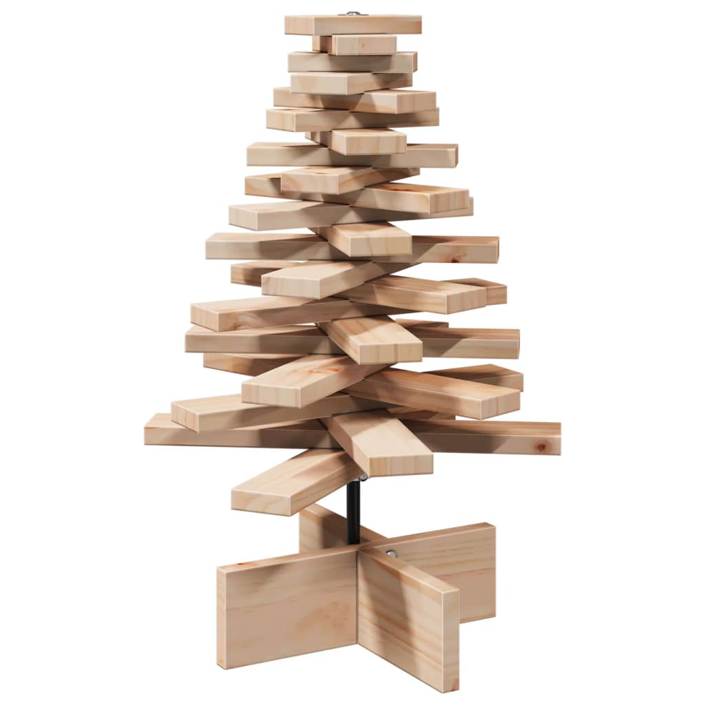 VidaXL Weihnachtsdekoration Weihnachtsbaum 60 cm massives Kiefernholz