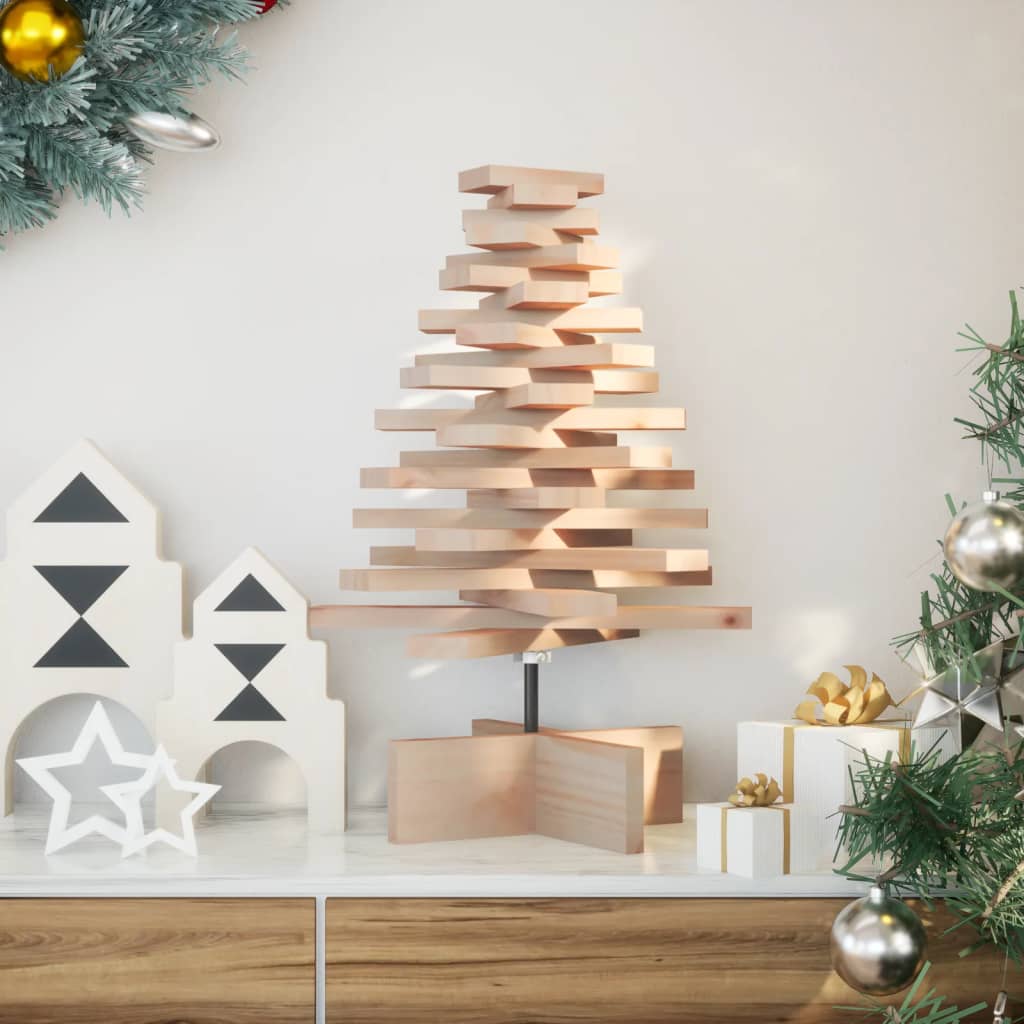 VidaXL Weihnachtsdekoration Weihnachtsbaum 60 cm massives Kiefernholz