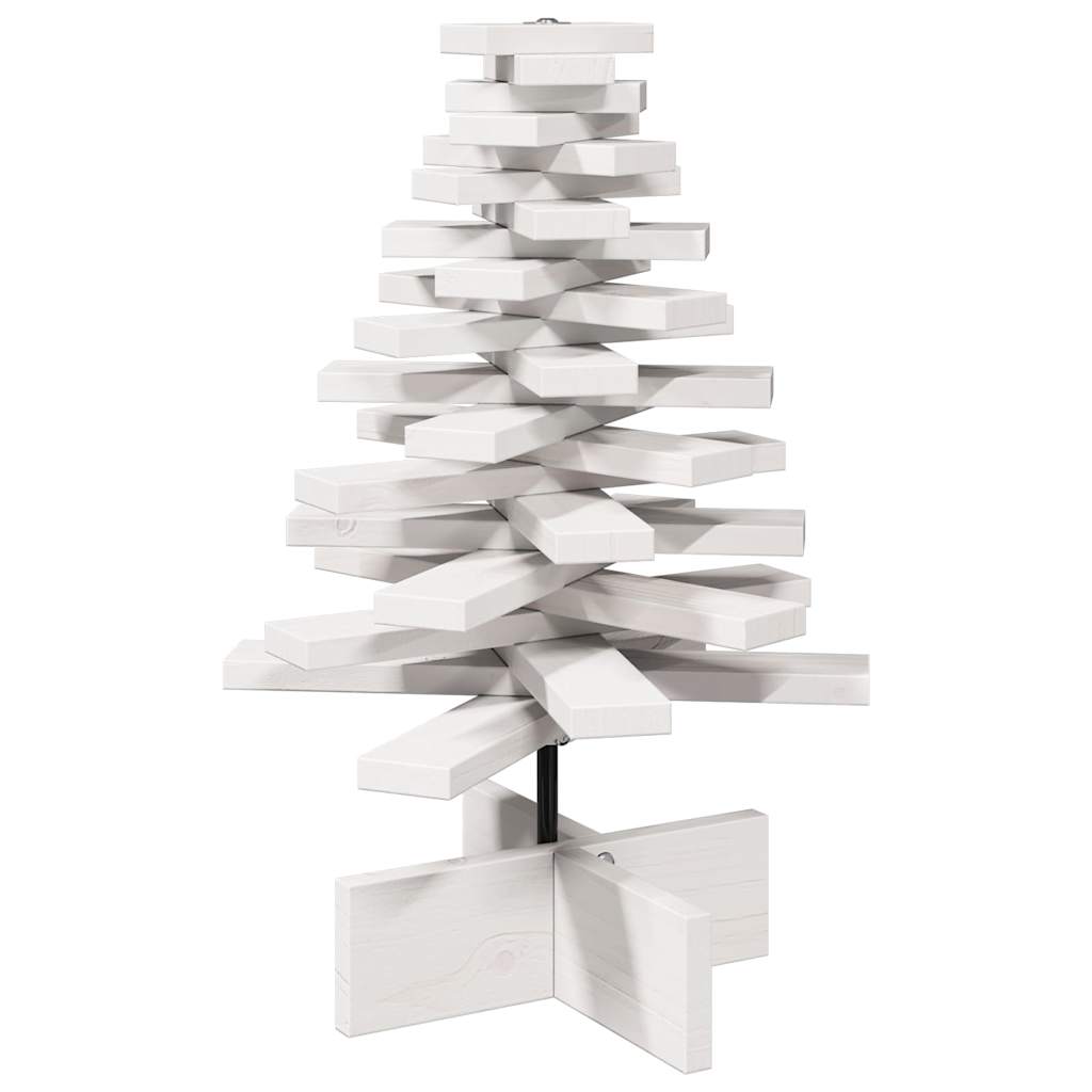 Vidaxl Weihnachtsdekoration Weihnachtsbaum 60 cm Festkiefer weiß