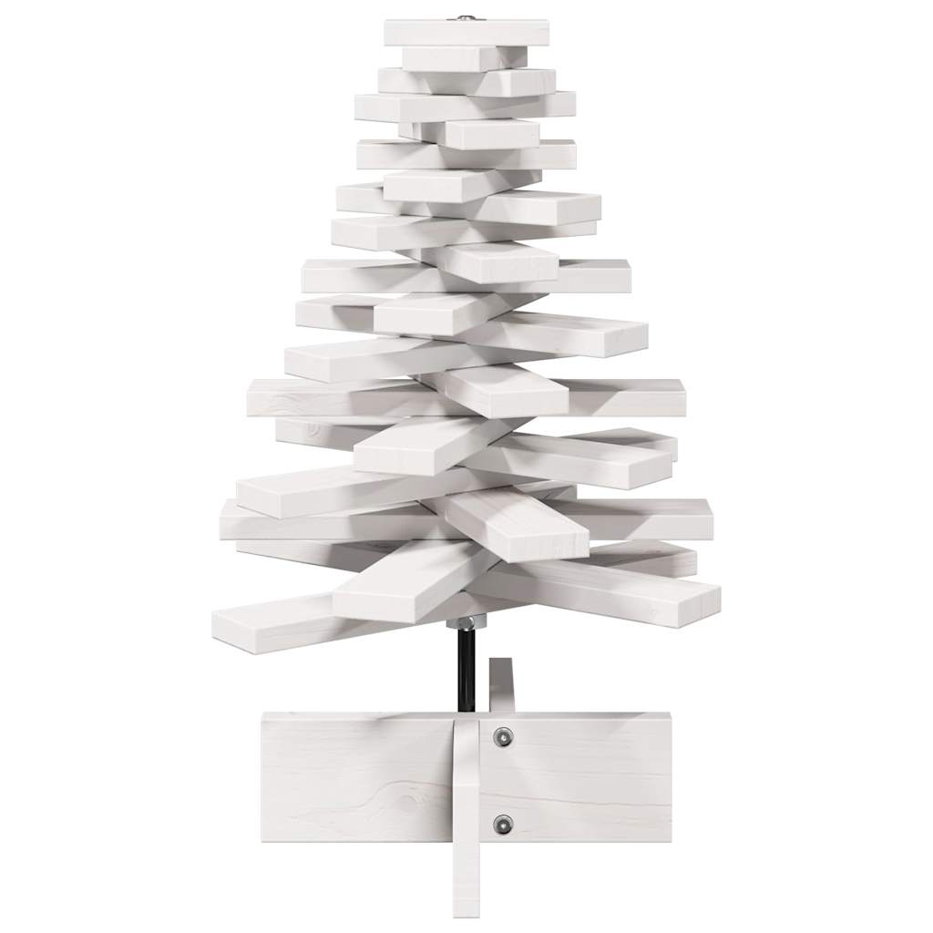 Vidaxl Weihnachtsdekoration Weihnachtsbaum 60 cm Festkiefer weiß