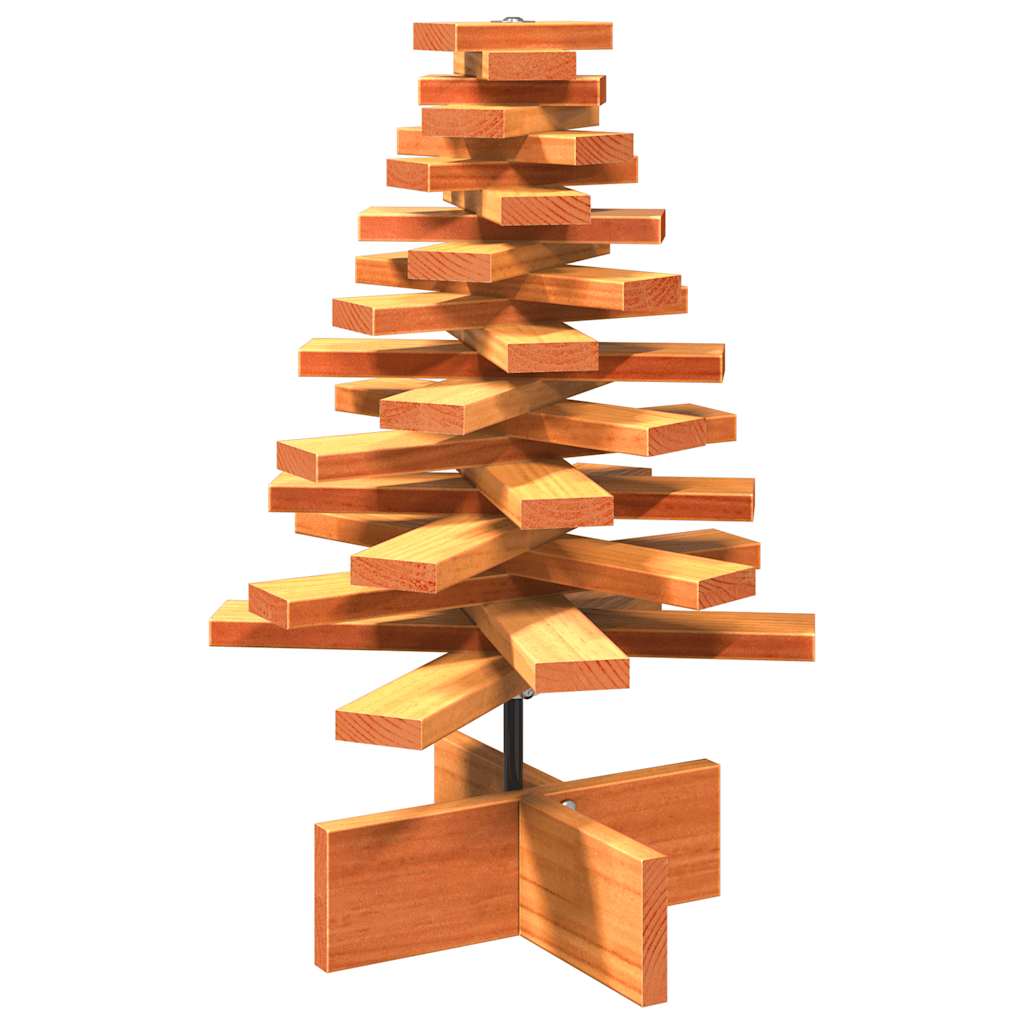 Vidaxl Weihnachtsdekoration Weihnachtsbaum 60 cm Festkiefer Wäsche braun